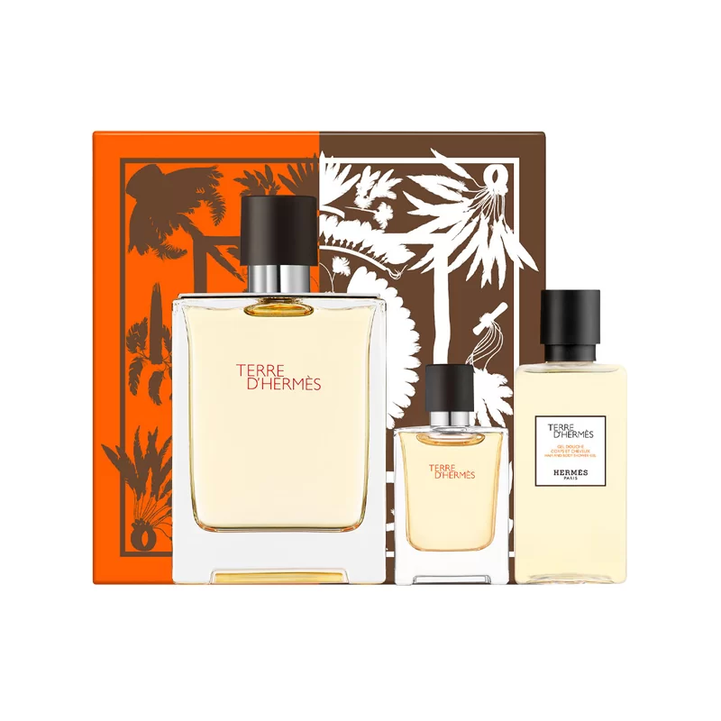 Hermes Terre D Hermes Set EDT 100ml + EDT 5ml + SG 40ml Hermes Terre D Hermes Set EDT 100ml + EDT 5ml + SG 40ml