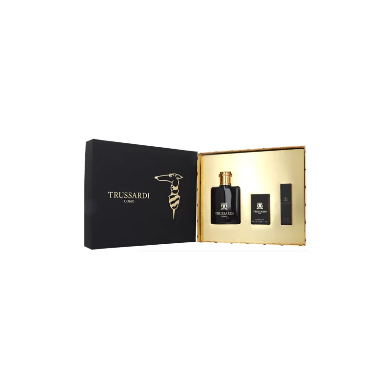 Trussardi Uomo Cofanetto Regalo Eau De Toilette 50 Ml + Eau De Toilette 7 Ml + Eau De Toilette 10 Ml