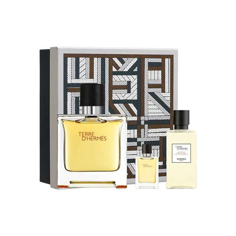Hermes Terre D Hermes Set Pure Parfam 75ml + 5ml + SG 40ml Hermes Terre D Hermes Set Pure Parfam 75ml + 5ml + SG 40ml