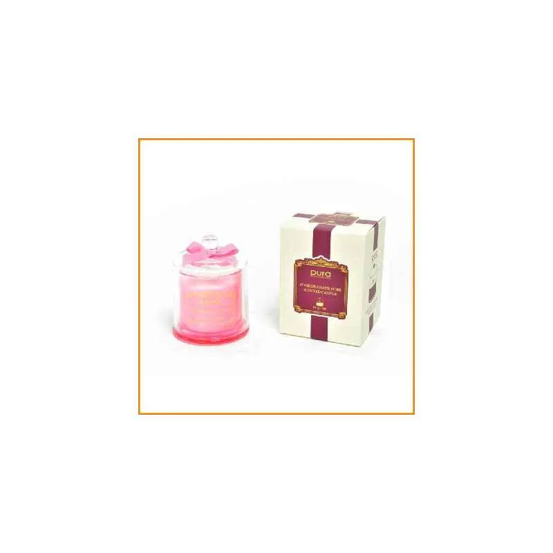 Pura Candela Profumata 150gr Pomegranate Noir in Campana di Vetro Pura Candela Profumata 150gr Pomegranate Noir in Campana di Vetro