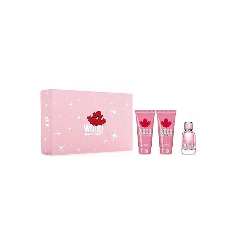 Dsquared2 Wood pour femme SET EDT 50ml + BL 100ml + SG 100ml Dsquared2 Wood pour femme SET EDT 50ml + BL 100ml + SG 100ml