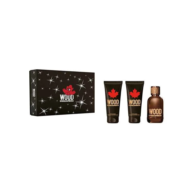 DSquared2 Wood Pour Homme SET EDT 100ml + SG 100ml + ASB 100ml