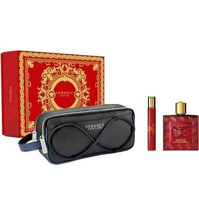 Versace Eros Flame Set EDP 100ml + EDP 10ml + pouch | My Beauty Self