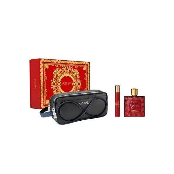 Versace Eros Flame Set EDP 100ml + EDP 10ml + pouch