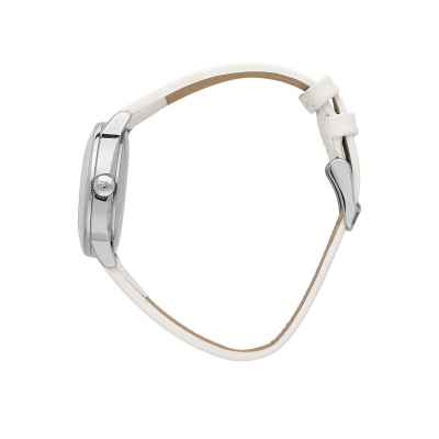 Maserati Damenuhr Solar Leder Weiß Erfolg