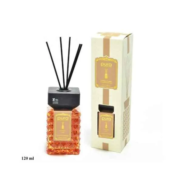 Diffusore Fragranza Pura Vetro Trasparente 120ml Vanilla e Fig