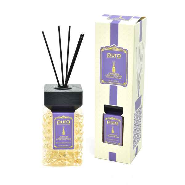 Pura Diffuseur d'ambiance Lavande & Gingembre Blanc 120 ml