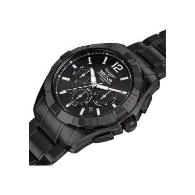 Orologio SECTOR Uomo 790 Cronografo Acciaio Total Black R327363002 Orologio SECTOR Uomo 790 Cronografo Acciaio Total Black R327363002