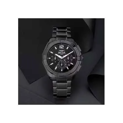 Orologio SECTOR Uomo 790 Cronografo Acciaio Total Black R327363002 Orologio SECTOR Uomo 790 Cronografo Acciaio Total Black R327363002