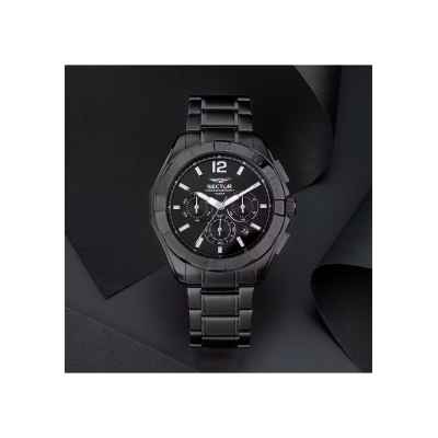 SEKTOR Man 790 Chronograph Stahl Insgesamt Schwarz