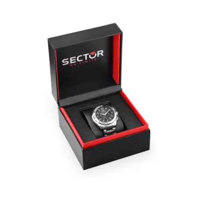Orologio Uomo SECTOR 790 R3273636003 Chrono Bracciale Acciaio Nero Sub 100mt Orologio Uomo SECTOR 790 R3273636003 Chrono Bracciale Acciaio Nero Sub 100mt
