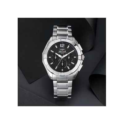 Herrenuhr SECTOR 790 R3273636003 Chrono Armband Black Steel Sub 100mt