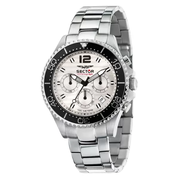 SECTOR Man 230 Chronograph White Steel Limited R3273661046
