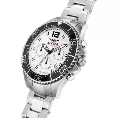 SECTOR Hombre 230 cronografo de acero blanco Limited R3273661046