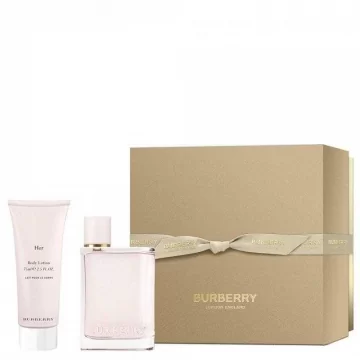 BURBERRY HER COFFRET EDP 50ML + BL 75ML - confezione regalo profumo,confezione regalo ,confezione crema corpo