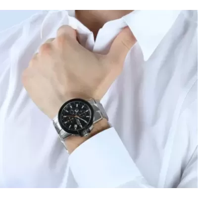 Montre homme SECTOR 480 Chronographe en acier inoxydable avec verre saphir WR100 noir