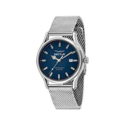 Orologio SECTOR Uomo 660 Datario Acciaio Mesh / Blu | My Beauty Self