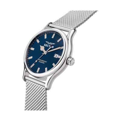 SECTOR Man 660 Date Steel Mesh / Blue