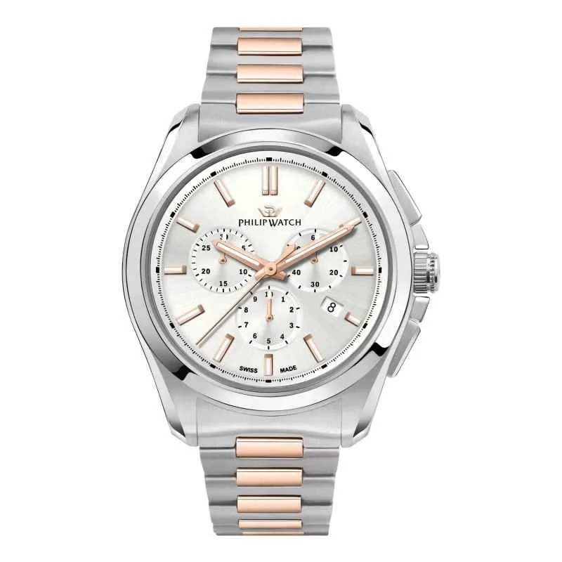 Philip Watch Cronografo Uomo al Quarzo Amalfi R8273618005 Argento Philip Watch Cronografo Uomo al Quarzo Amalfi R8273618005 Argento
