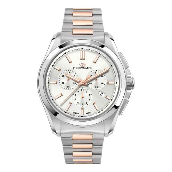 Philip Watch Chronograph Homme à Amalfi Quartz R8273618005 Argent