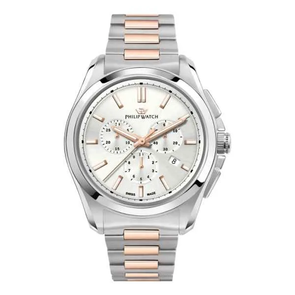 Philip Watch Cronografo Uomo al Quarzo Amalfi R8273618005 Argento