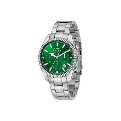 Orologio SECTOR Uomo 240 Cronografo Acciaio / Verde | My Beauty Self