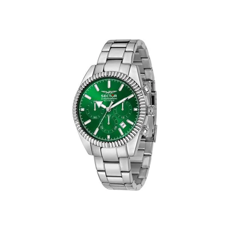Orologio SECTOR Uomo 240 Cronografo Acciaio / Verde Limited Edition R3273676009 Orologio SECTOR Uomo 240 Cronografo Acciaio / Verde Limited Edition R3273676009