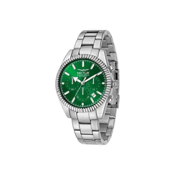 Orologio SECTOR Uomo 240 Cronografo Acciaio / Verde Limited Edition R3273676009