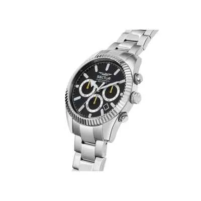 Orologio SECTOR Uomo 240 Cronografo Acciaio Nero Limited Edition R3273676006