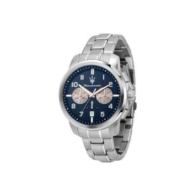 Regardez MASERATI Man Success Chronograph Steel/Blu Limited Edition