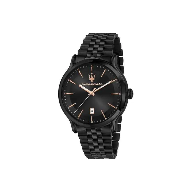 Orologio MASERATI Uomo Epoca Datario Acciaio Nero Limited