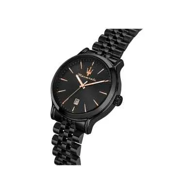 Orologio MASERATI Uomo Epoca Datario Acciaio Nero Limited