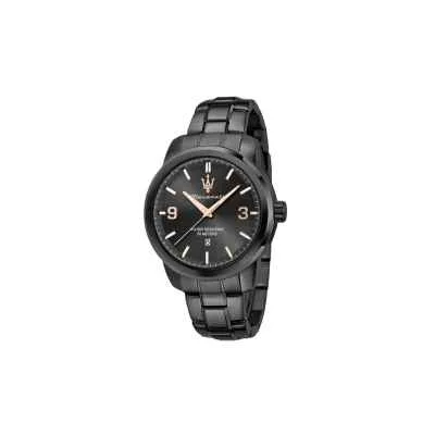 Orologio MASERATI Uomo Successo Datario Acciaio Nero | My Beauty Self