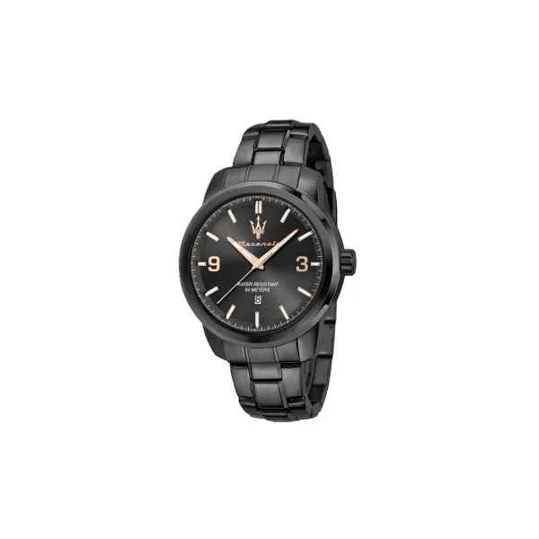 Orologio MASERATI Uomo Successo Datario Acciaio Nero R8853121010