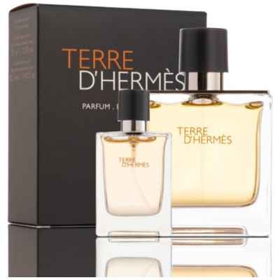 Hermès Terre d'Hermès Set Reiner Parfüm 75ml + 12.5ml