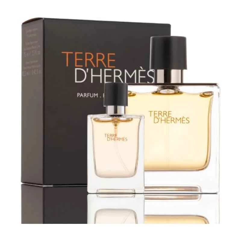 Hermès Terre d’Hermès Set Pure Perfume 75ml + 12.5ml Hermès Terre d’Hermès Set Pure Perfume 75ml + 12.5ml