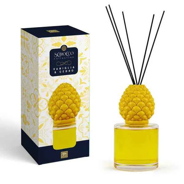 Essence diffuser con palos Pigna 500 ml Vainilla y Cedar
