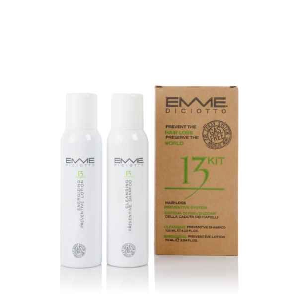 Emmediciotto 13 KIT Ligne de traitement – Prévention du système Cheveux d'automne GAS FREE