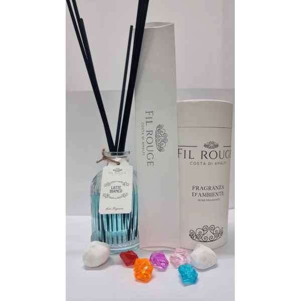 di Fil Rouge Amalfi Coast – Perfumer Environment Milk White 100ml mit Bastoncini