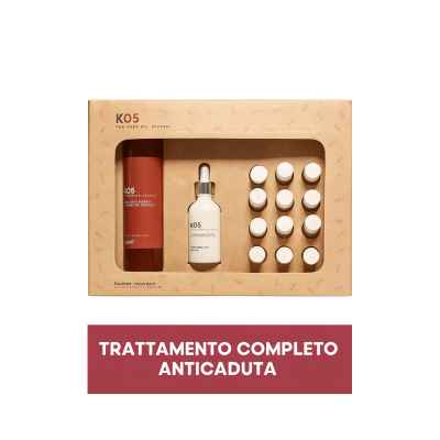 SET K05 Tratamiento Anticaída Completo - Champú + Sérum + 12 Viales