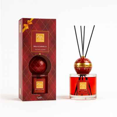 CHRISTMAS PURE Lola Apple & Cinnamon 500ml Diffuseur d'Essence avec Tiges en Coton dans une Boîte Cadeau 🍎✨