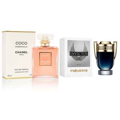 Pacchetto Chanel Coco Mademoiselle EDP 100ml + Paco Rabanne Invictus Parfum 100ml