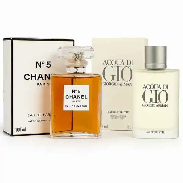 Paket Chanel N°5 EDP 100ml + Giorgio Armani Acqua di Giò EDT 100ml