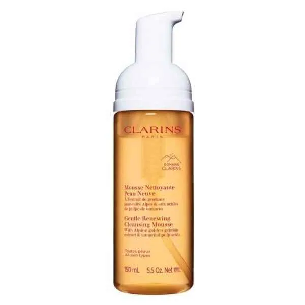 Clarins Gentle Renewing Cleansing Mousse – All Skin Types 150ml