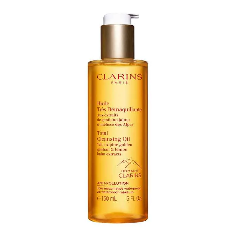 Clarins Total Cleansing Oil with Alpine Golden Gentian & Lemon Balm Extracts 150ml Clarins Total Cleansing Oil with Alpine Golden Gentian & Lemon Balm Extracts 150ml