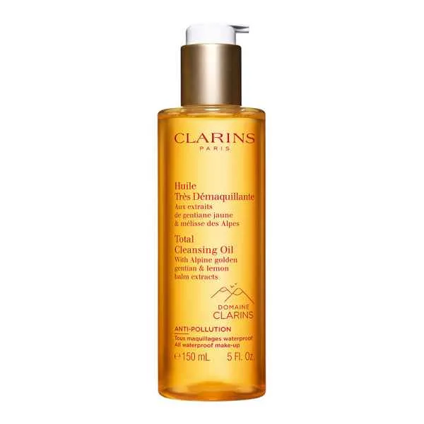 Clarins Total Cleansing Oil with Alpine Golden Gentian & Lemon Balm Extracts 150ml