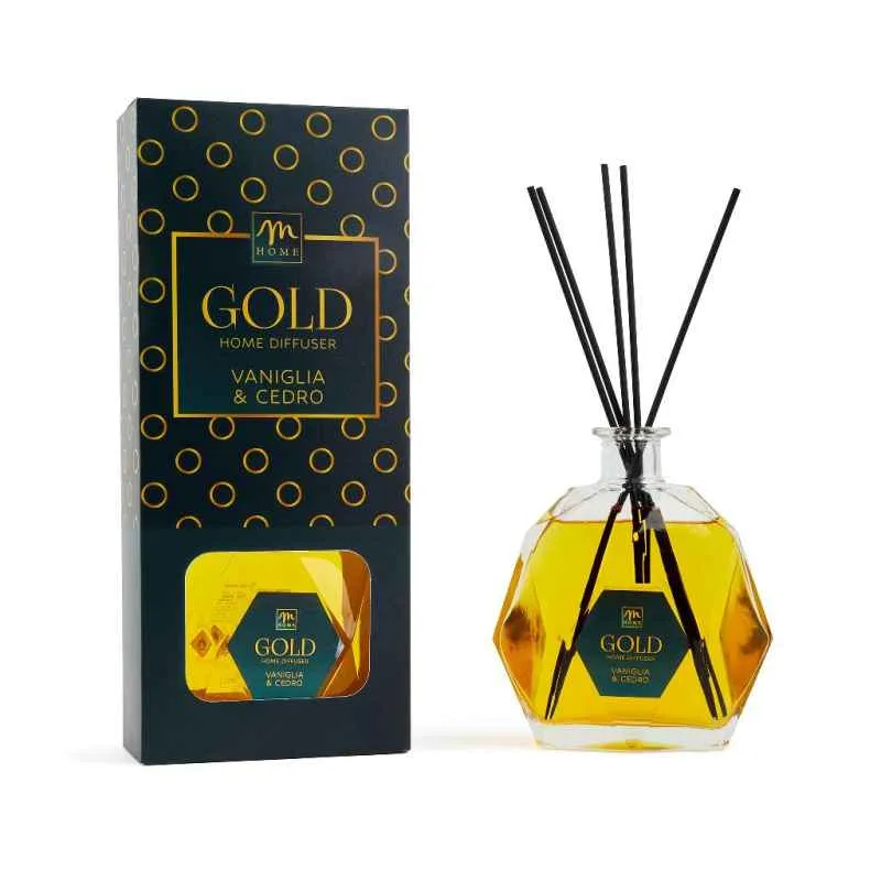 Mercury Diffusore di Fragranza Vaniglia & Cedro 700 ml con Bacchetti in Fibra Mercury Diffusore di Fragranza Vaniglia & Cedro 700 ml con Bacchetti in Fibra
