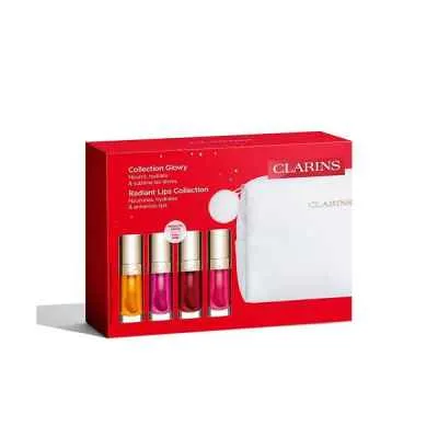Clarins Radiant Lips Comfort Oil Set – 01 Honey + 02 Raspberry + 03 Cherry + 04 Pitaya (4 x 7 ml)