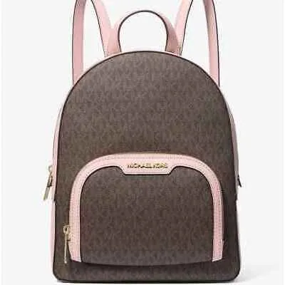 Michael Kors Jaycee Medium Logo Backpack - Powder Blush