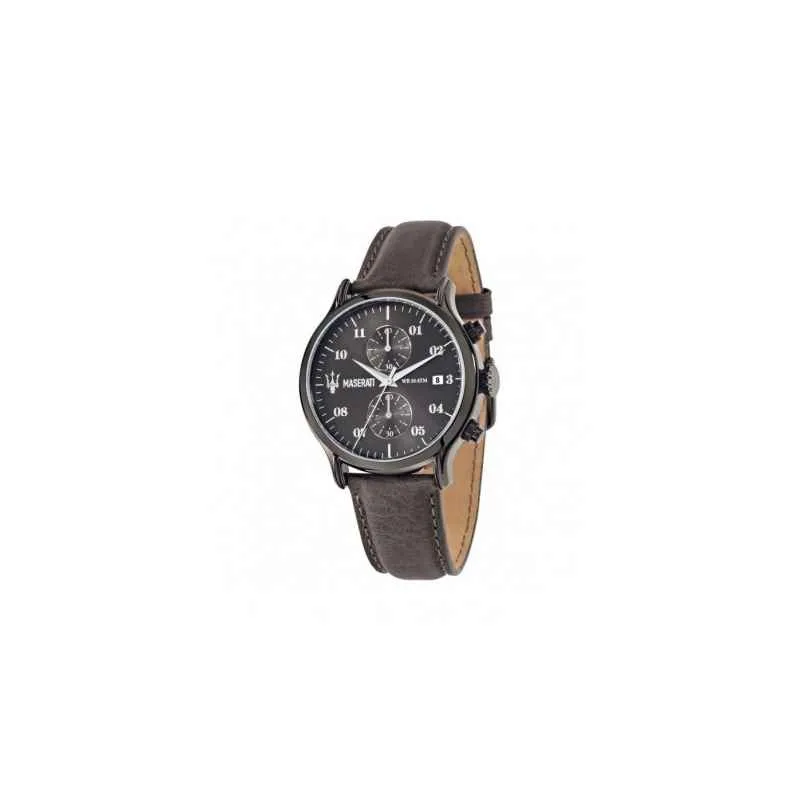 Orologio Uomo MASERATI Epoca R8871618002 Chrono Vera Pelle Orologio Uomo MASERATI Epoca R8871618002 Chrono Vera Pelle